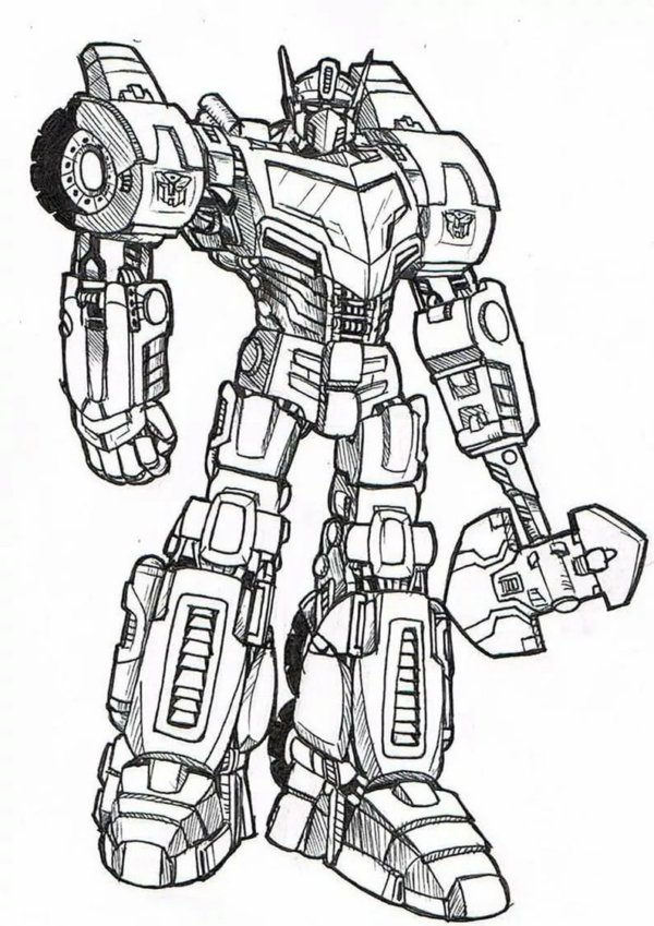 Coloring Pages Transformers. 100 Best Images Free Printable