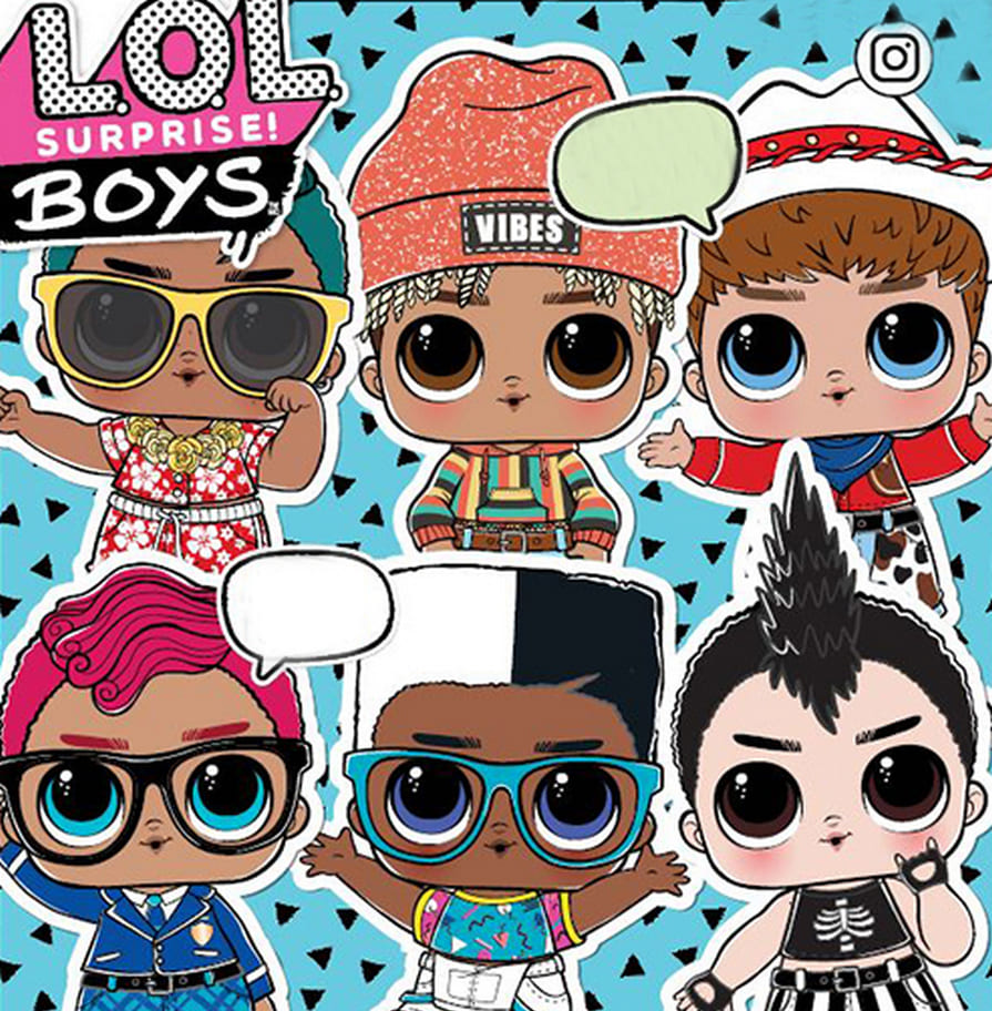 Dibujos para colorear LOL BOYS. Imprimir Brothers Popular LOL Dolls