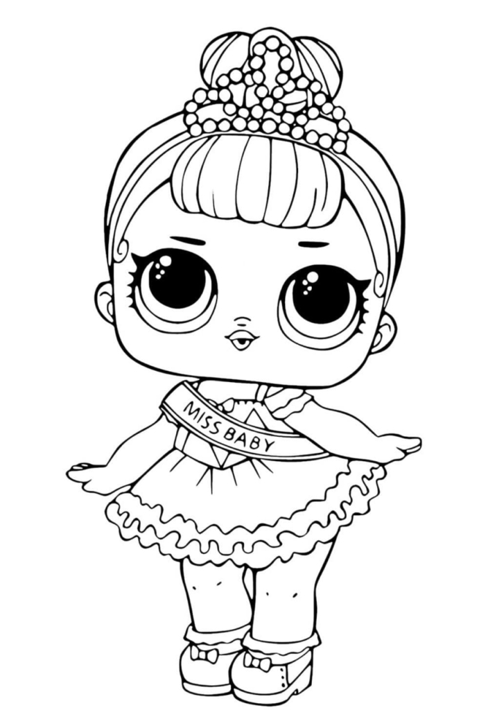 Disegni da colorare con bambole LOL Surprise. Stampa nuove