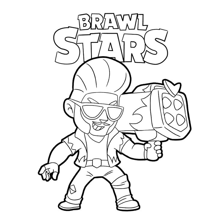 Brawl Stars Coloring pages for print. Free Printable New Collection