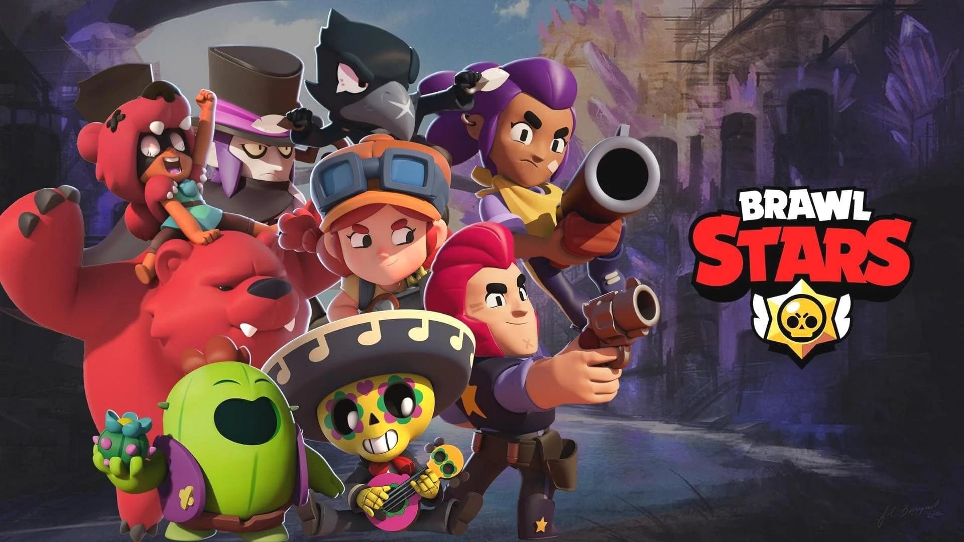 Обои brawl stars с леоном