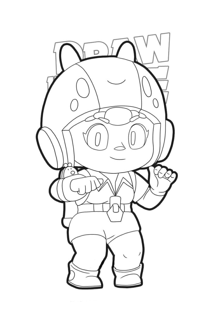Coloriage Brawl Stars. Nouvelles images imprimables de votre jeu préféré