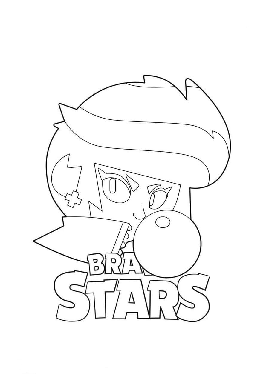 Раскраски Браво Старс. Распечатать персонажей из игры Brawl Stars