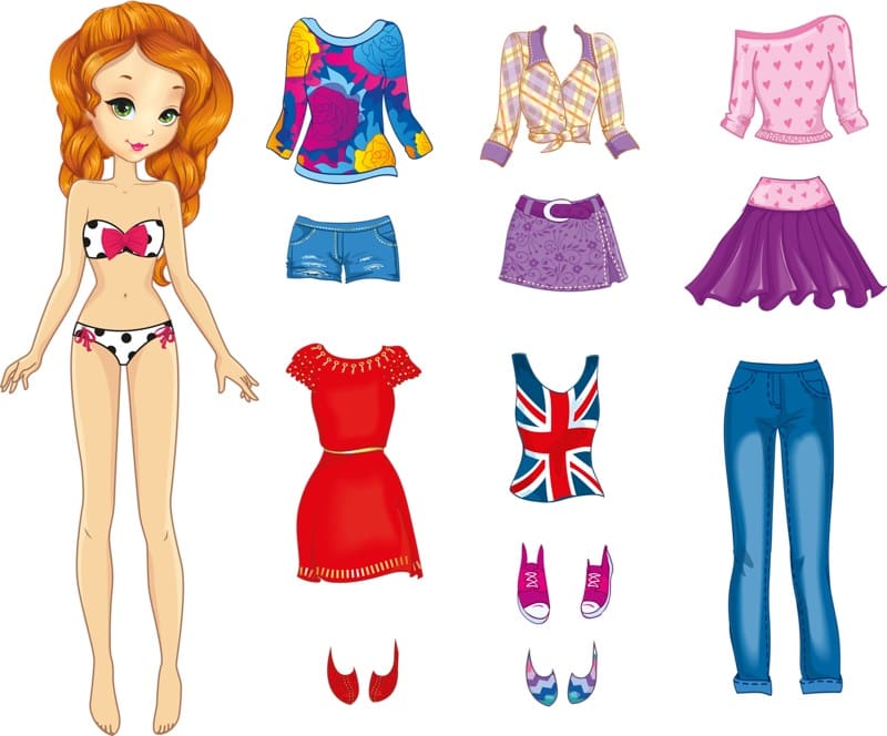 Dress Up Paper Dolls. Best Paper Dolls & Cutouts Images Free Printable