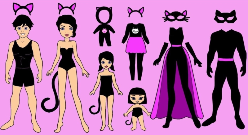 Dress Up Paper Dolls. Best Paper Dolls & Cutouts Images Free Printable
