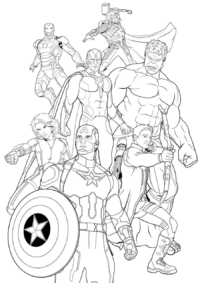 Avengers Coloring Pages. 100 best images Free Printable