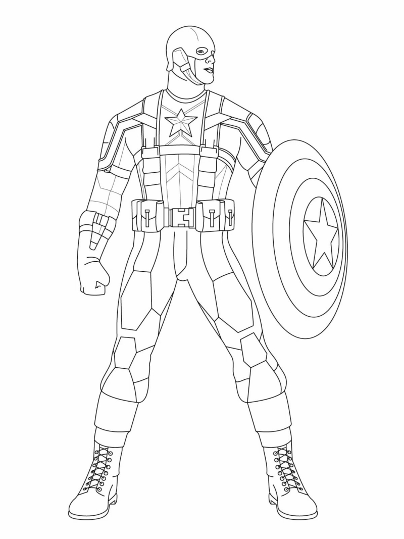 Dibujos de The Avengers para colorear. 100 imágenes para imprimir