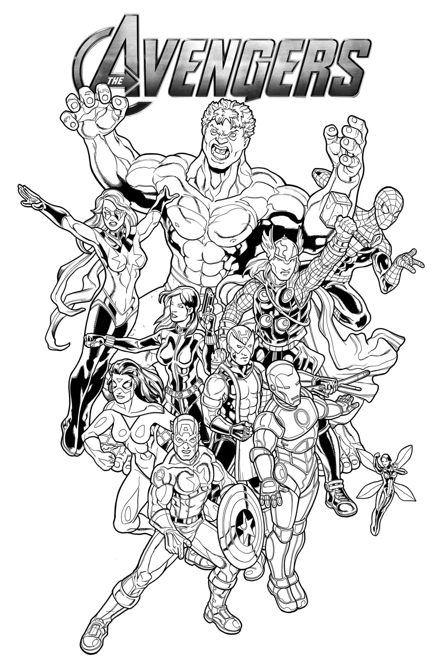 avengers among us coloring pages