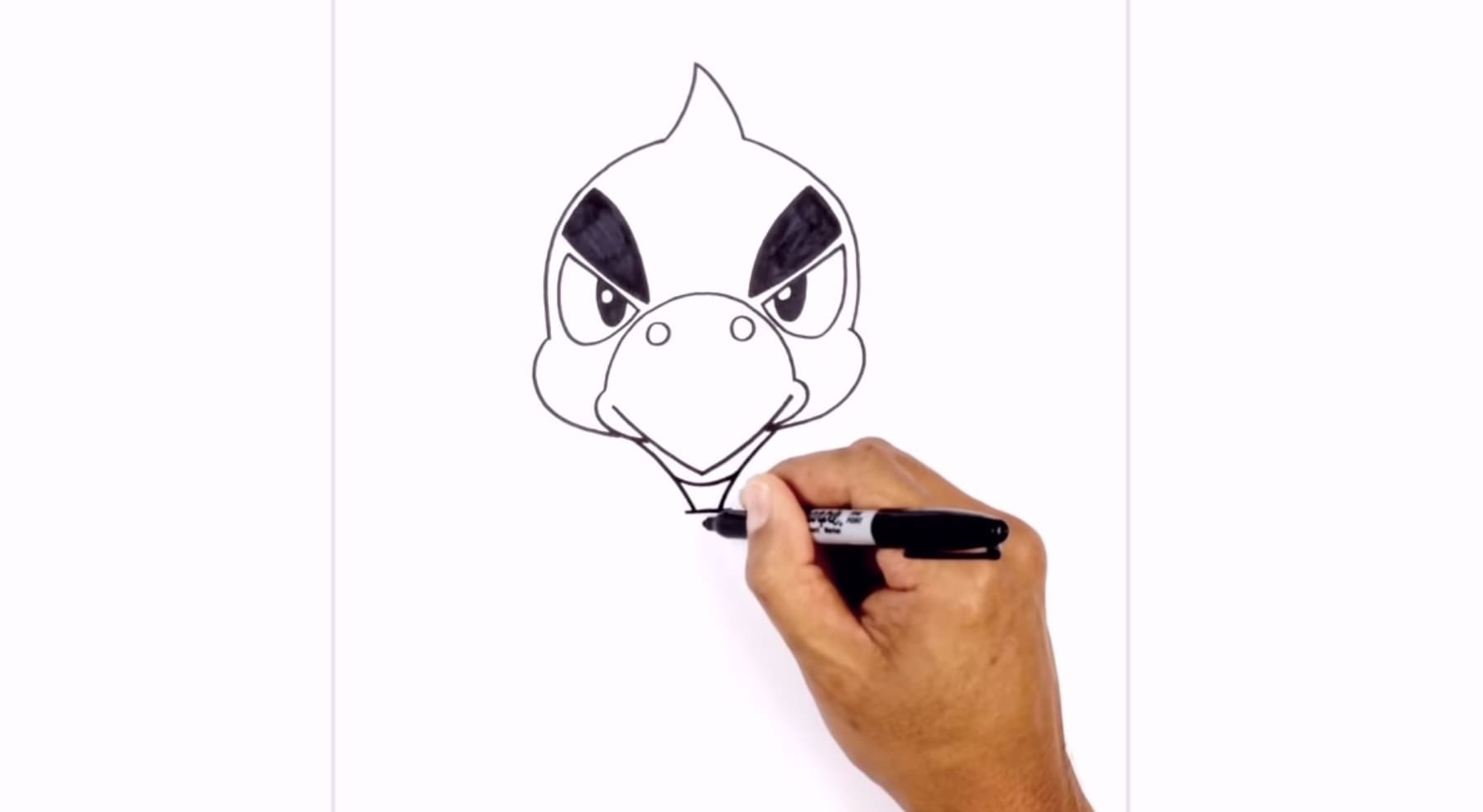 Как нарисовать Ворона из Бравл Старс поэтапно карандашом