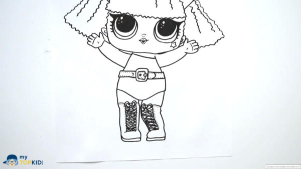 How to draw LOL doll with pencil according to instructions fast and easy