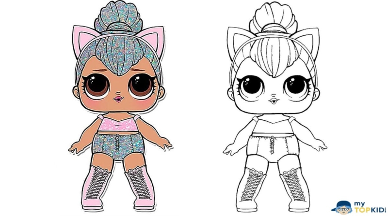 How to draw LOL doll with pencil according to instructions fast and easy