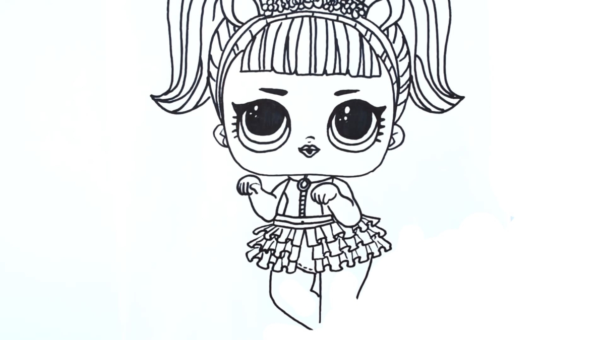 How to draw LOL doll with pencil according to instructions fast and easy