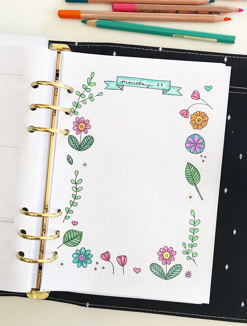 Как оформить личный дневник для девочек. Красивые уголки-рамки