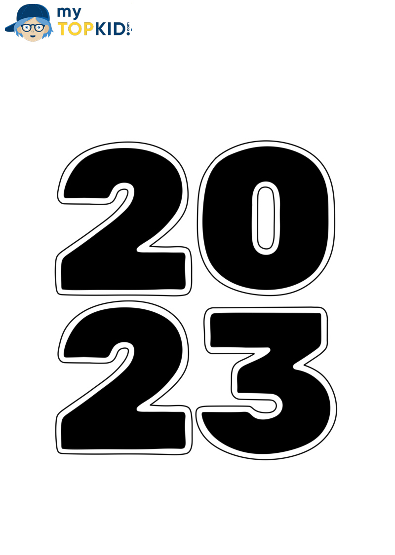 2023 Stencil | Free Printable