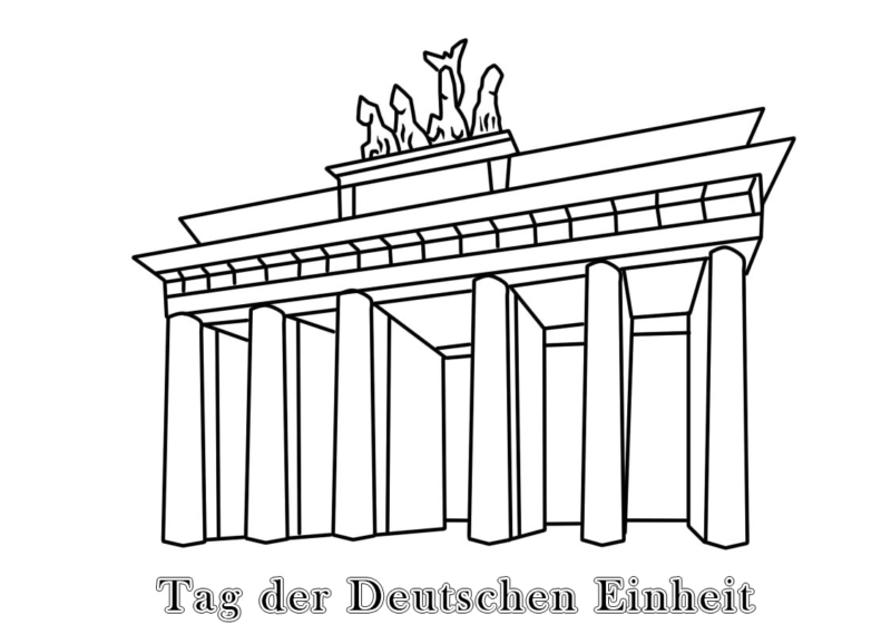 Ausmalbilder Der Tag der deutschen Einheit. 16 exklusive druckbare Bilder