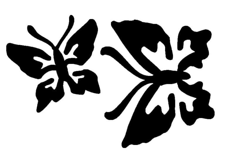 Stencils de Borboleta para Impressão