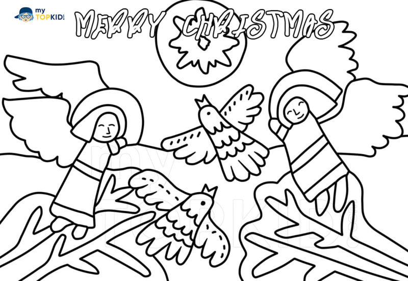 Christmas Coloring Pages. Free Printable Best Collection