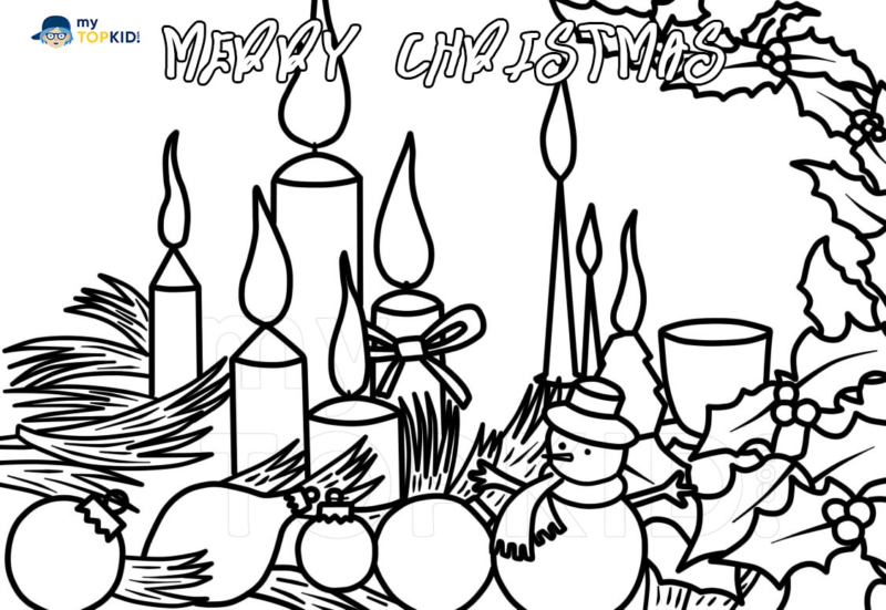 Christmas Coloring Pages. Free Printable Best Collection