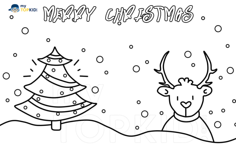 Christmas Coloring Pages. Free Printable Best Collection