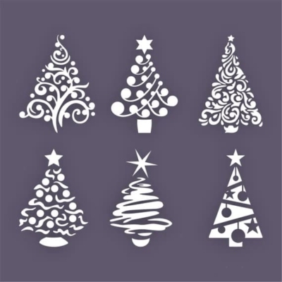 Christmas Tree Stencils | Free Printable