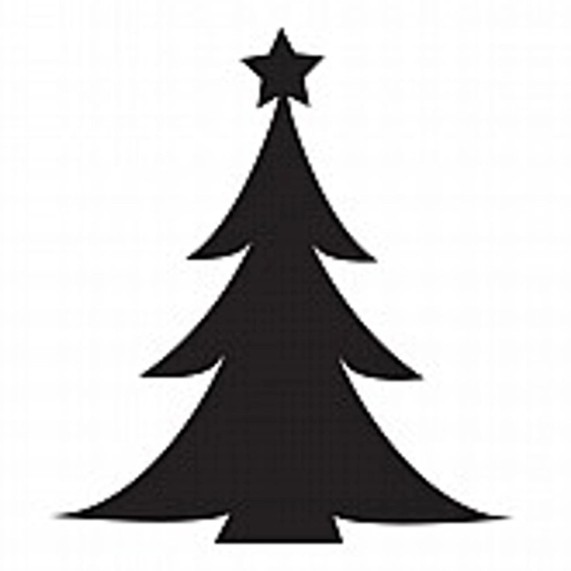 Stencil di Albero di Natale – Immagini da stampare gratuitamente