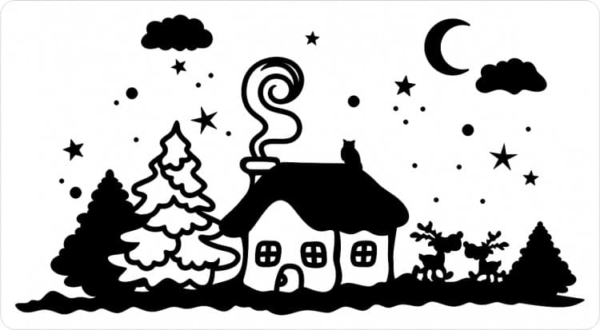 Christmas Window Stencils | Free Printable