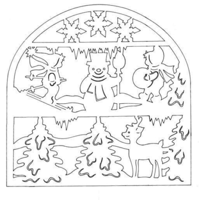 Christmas Window Stencils 