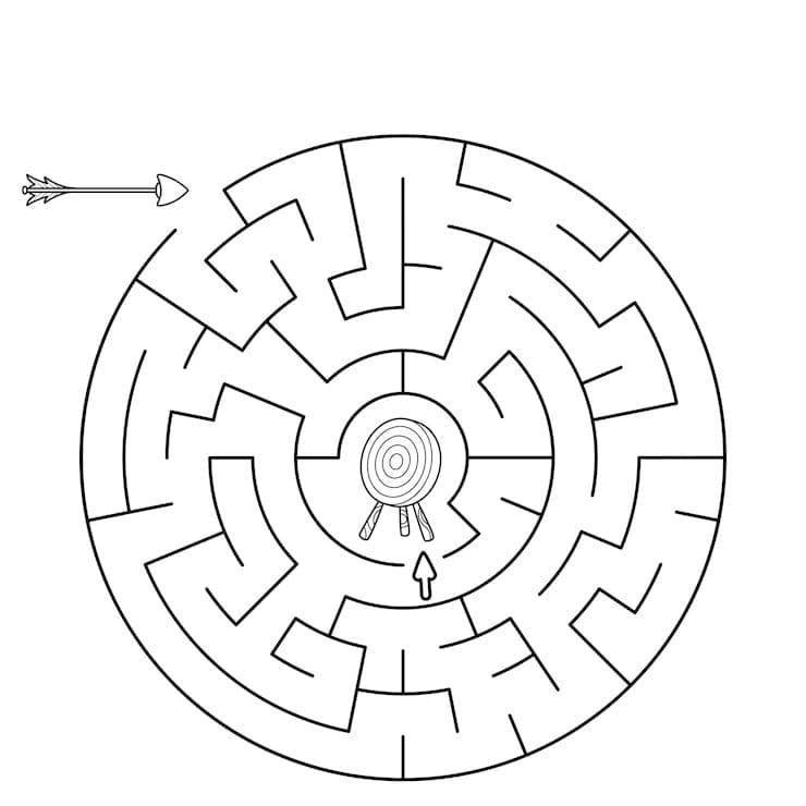 Circle Maze for Kids | Free Printable