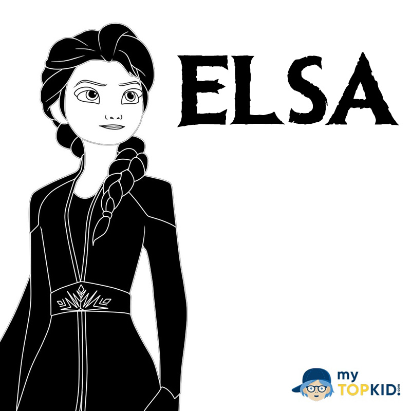 Stencil de Elsa para Impressão