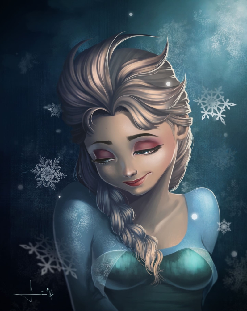 Immagini di Elsa dal film Frozen. Foto di buona qualità