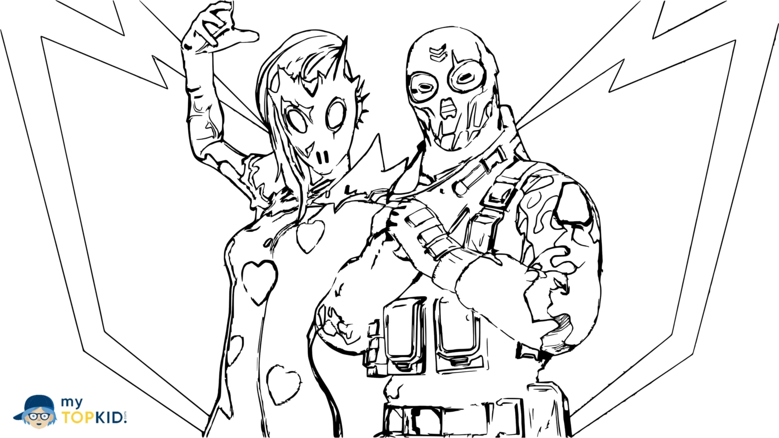 Coloriage Fortnite. Imprimer 110 nouvelles images Battle Royale.