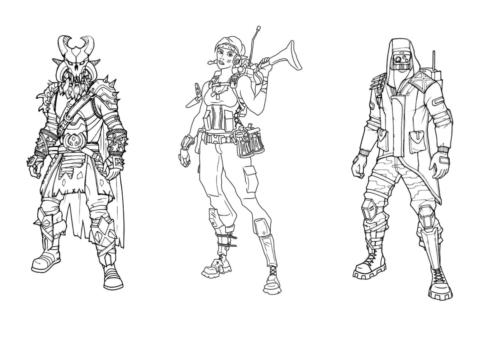 Coloriage Fortnite. Imprimer 110 nouvelles images Battle Royale.