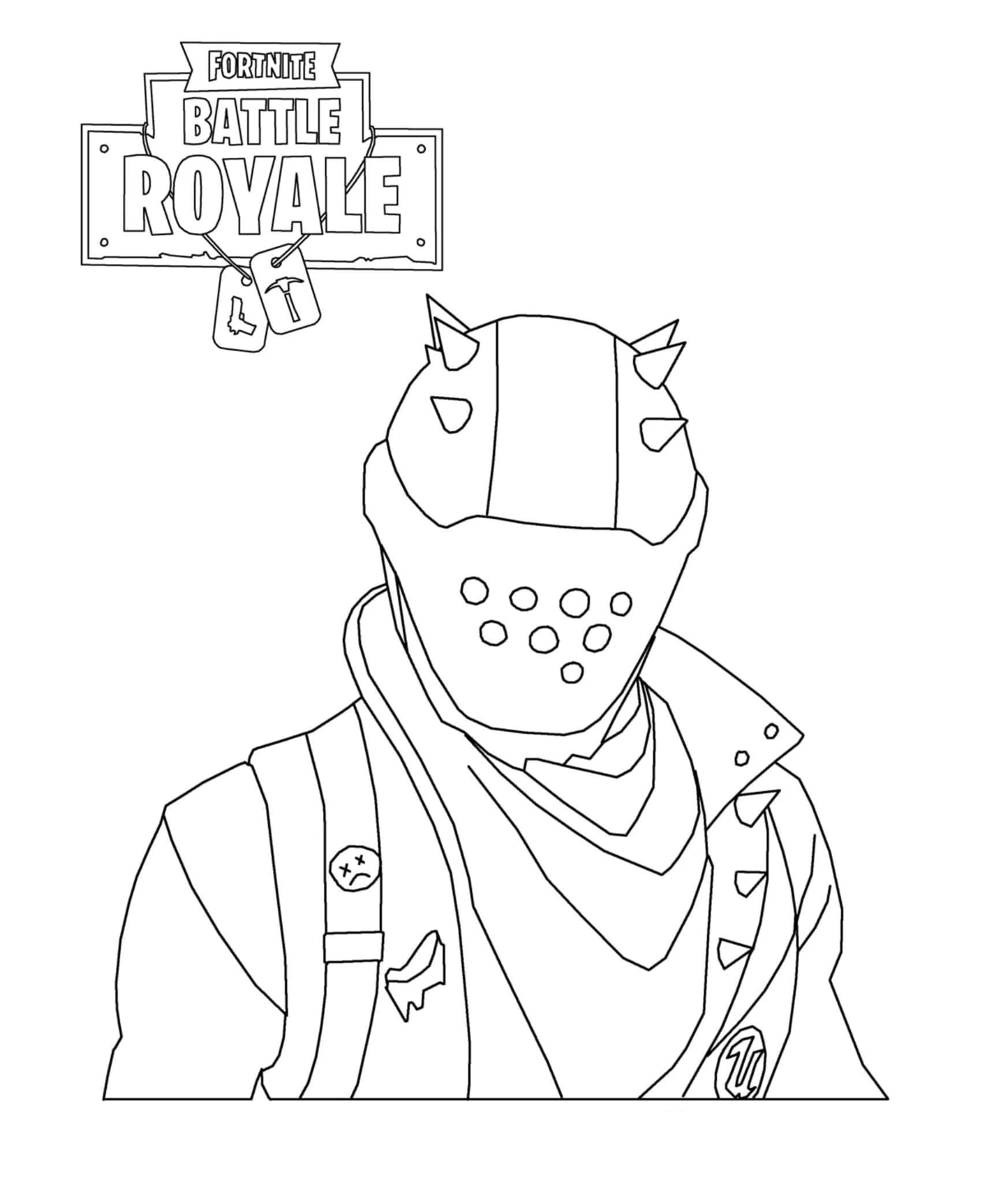 A large, unique collection of Fortnite coloring pages. 