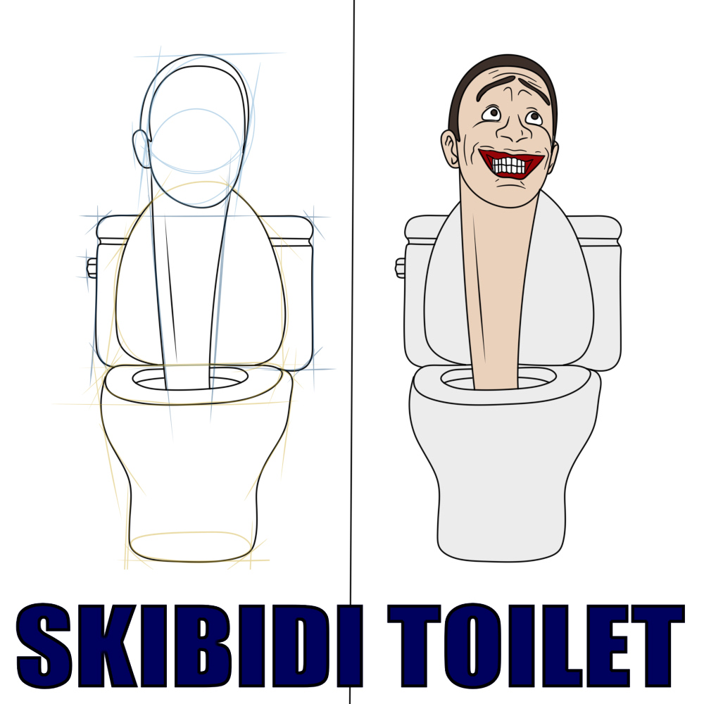 Wie zeichnet man das Skibidi Toilet