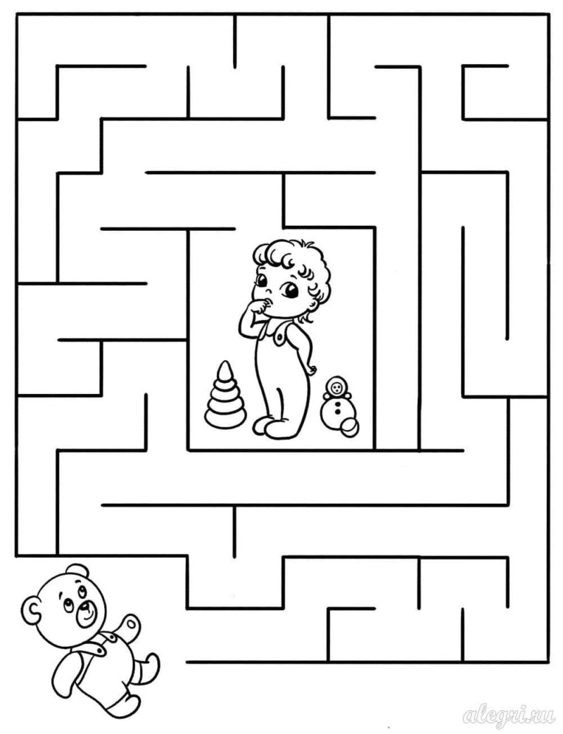 Labirinti per bambini 5-7 anni. Stampa online gratuitamente