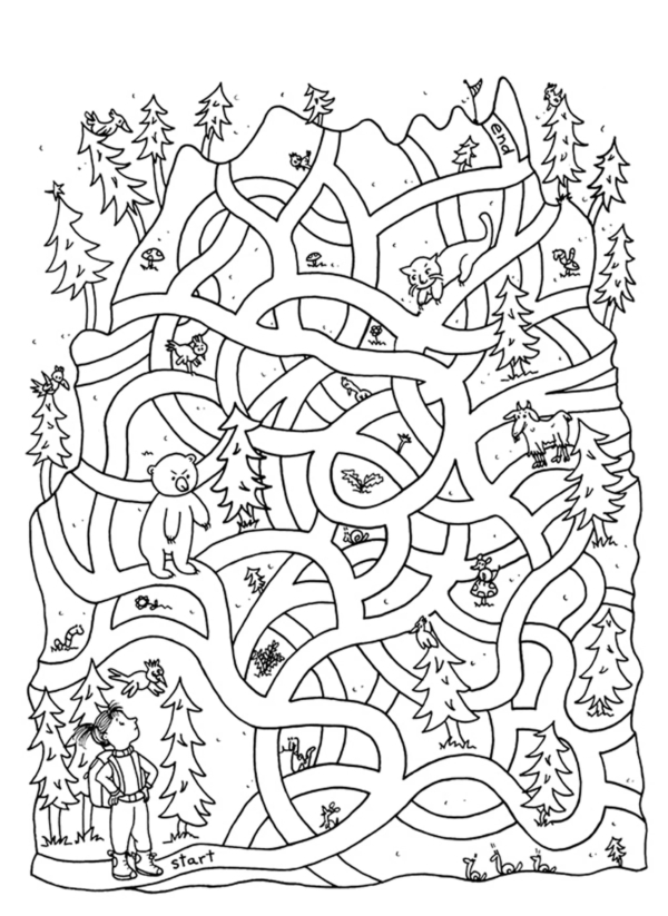 Labyrinthe für kinder. 100 neue Rätsel zum Drucken