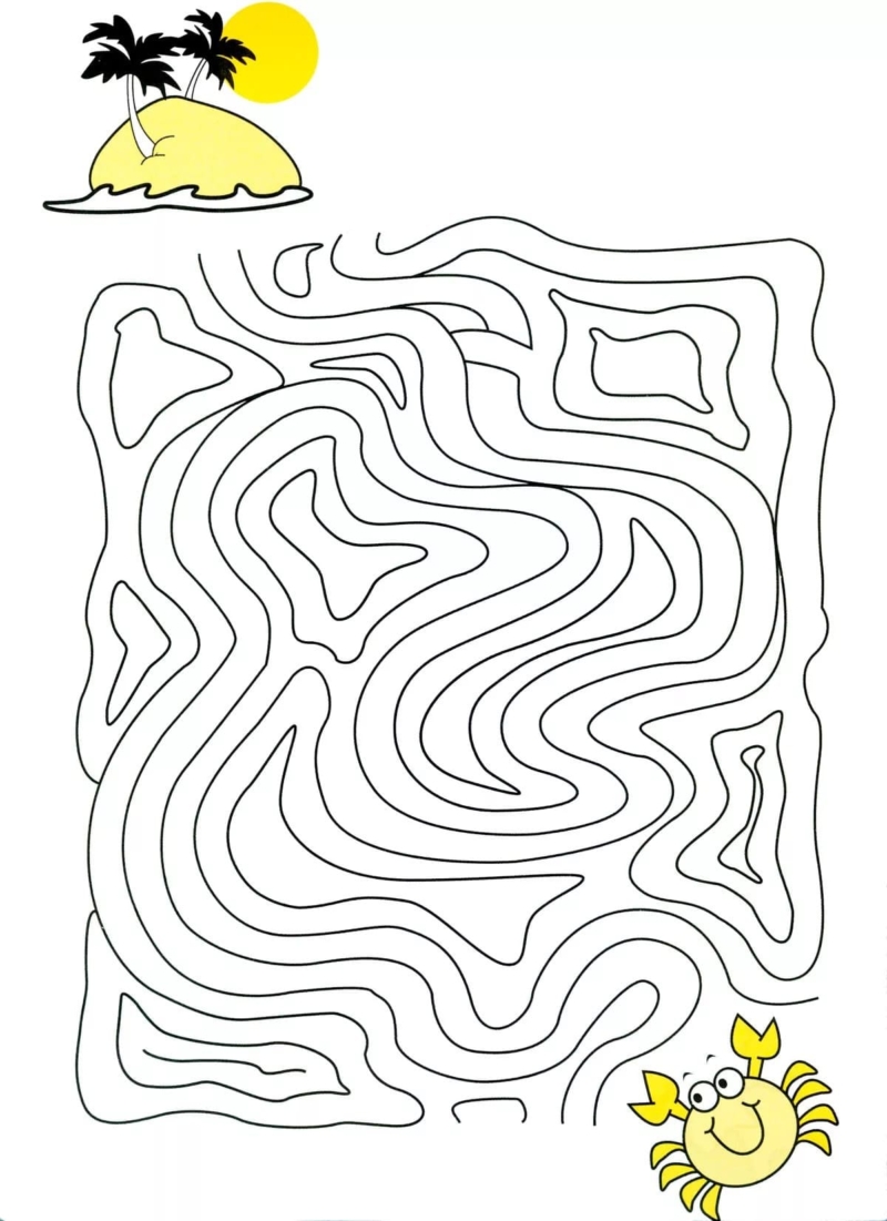 Labirinti per bambini 5-7 anni. Stampa online gratuitamente