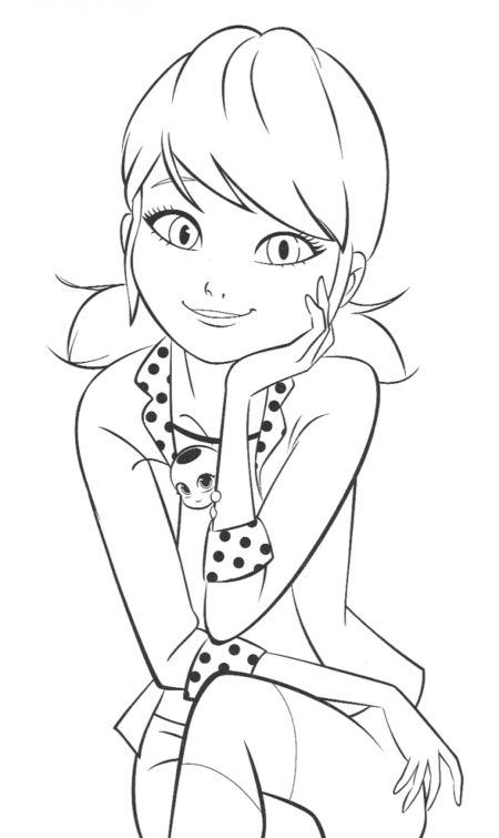 Miraculous Ausmalbilder. Ladybug und Cat Noir zum drucken