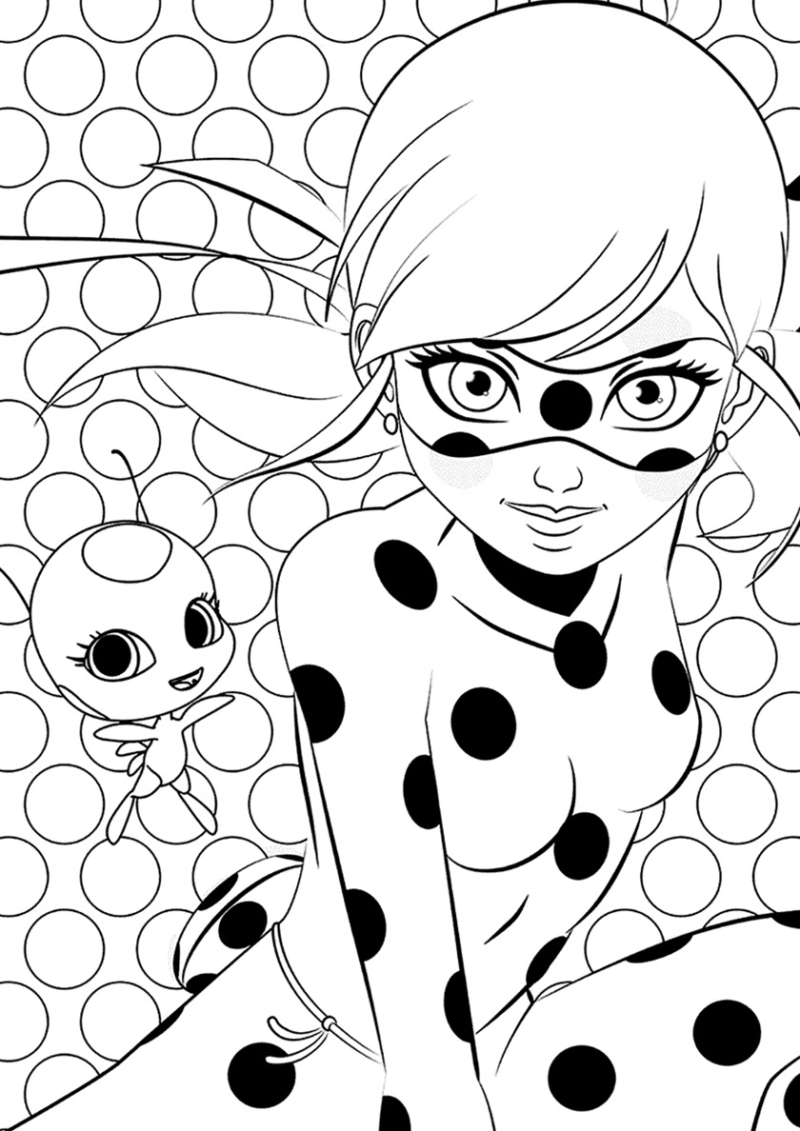 Desenho da Ladybug para colorir. Imprimir gratuitamente