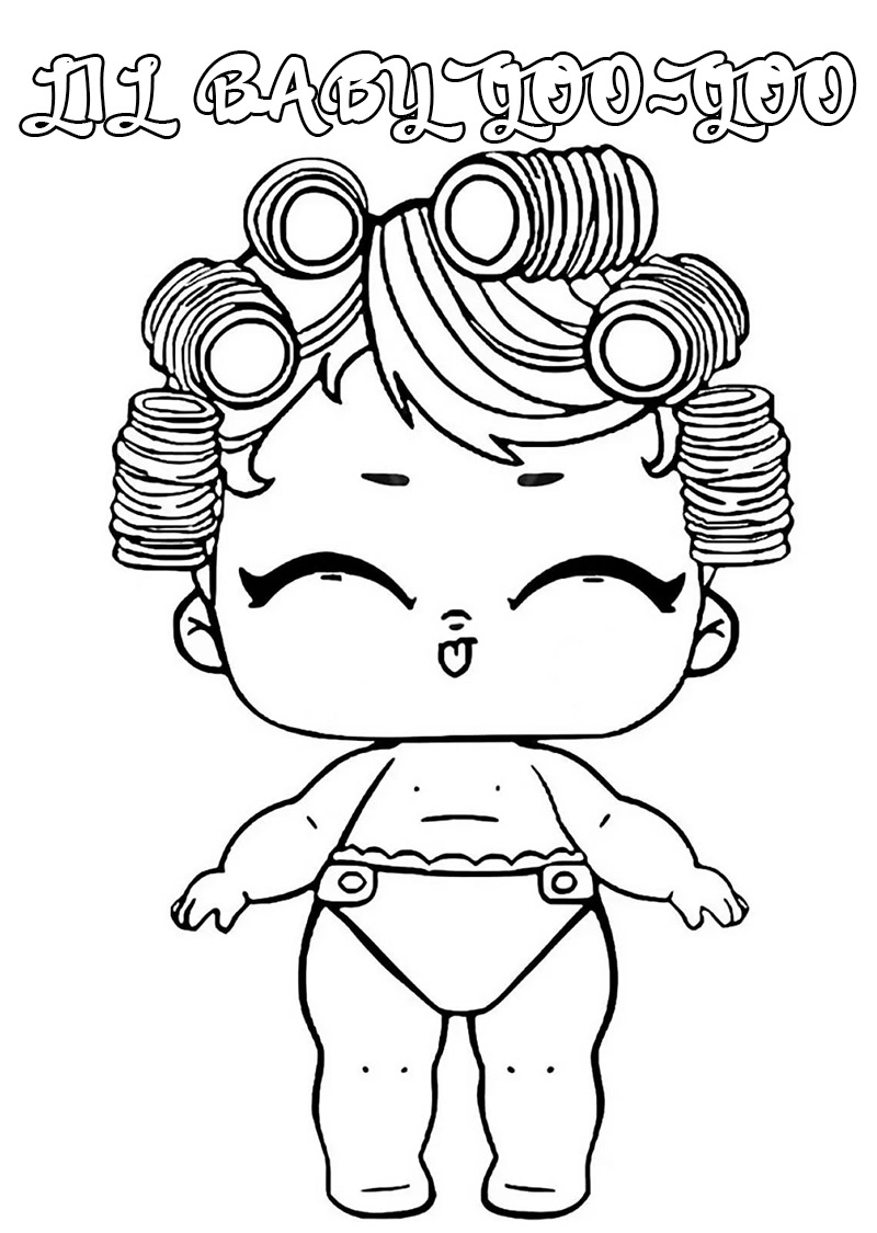 L.O.L. Surprise Dolls Coloring Pages. Print a New Collection for Free