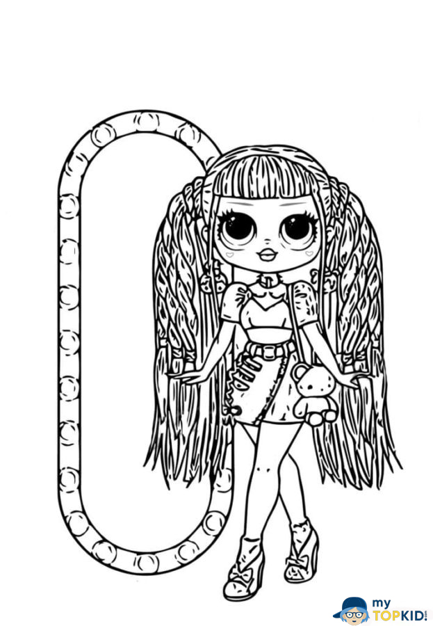 Desenho LOL OMG Lady Diva para colorir