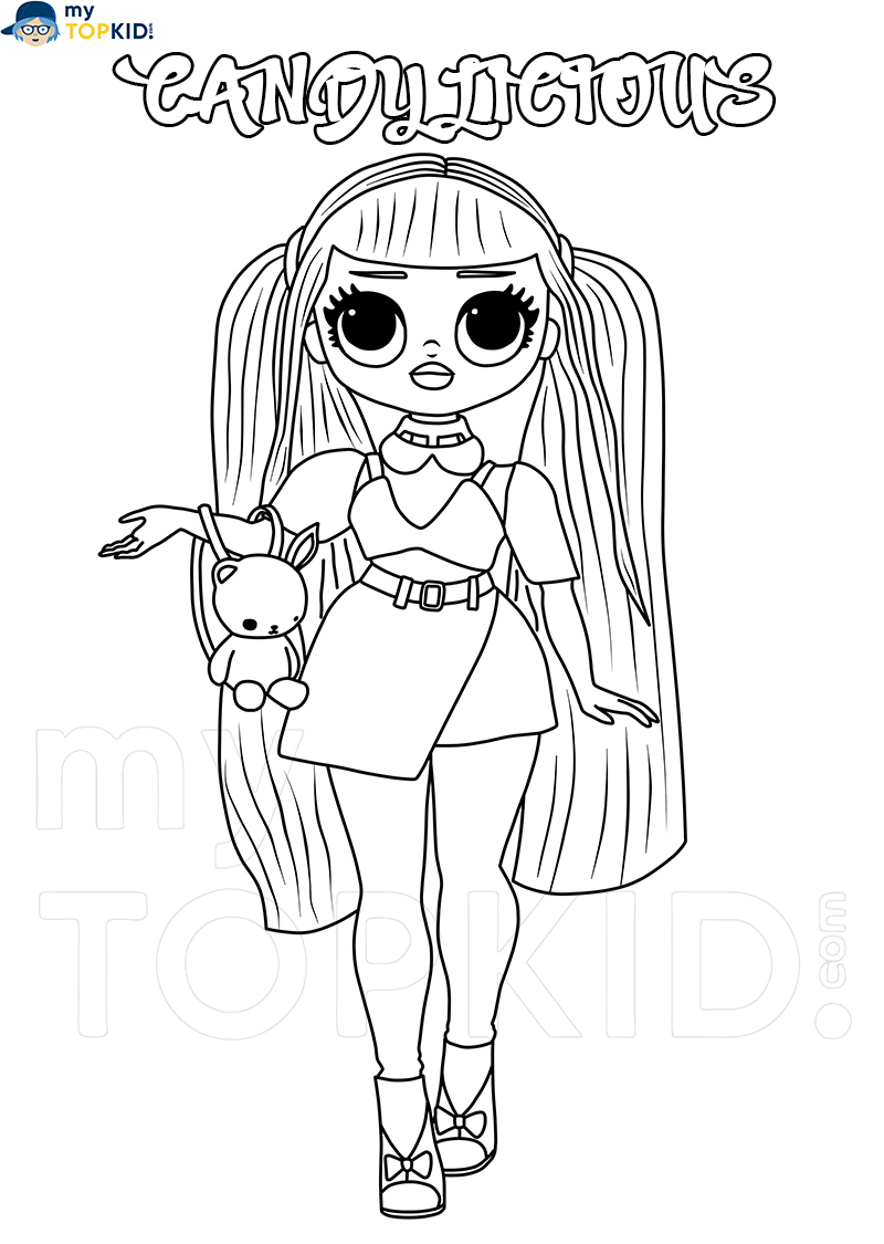 Desenho LOL OMG Lady Diva para colorir