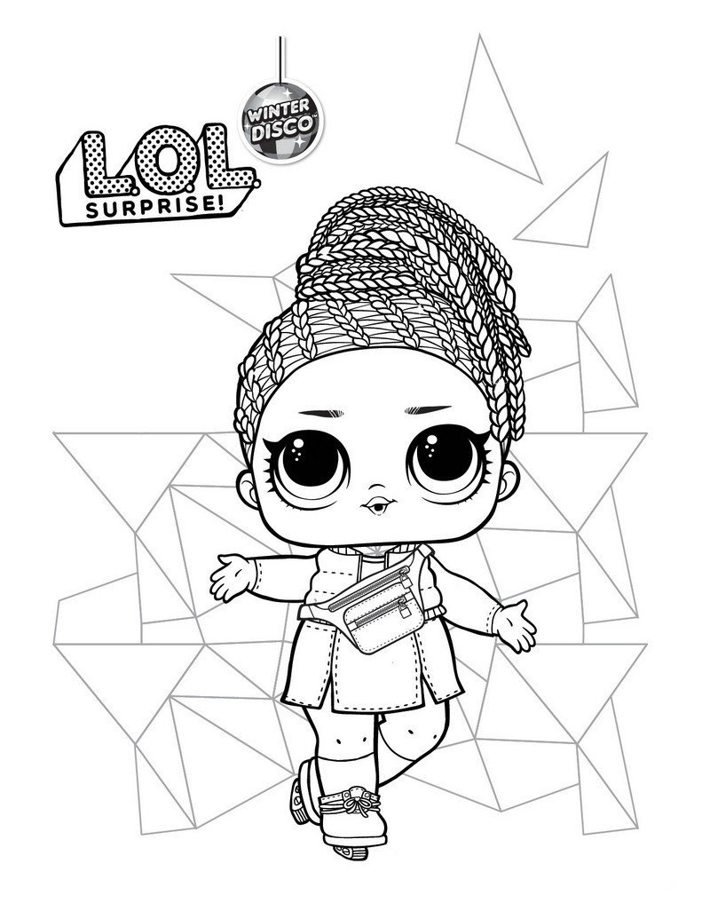 L.O.L. Surprise doll para colorear. Imprimir nuevas muñecas gratis