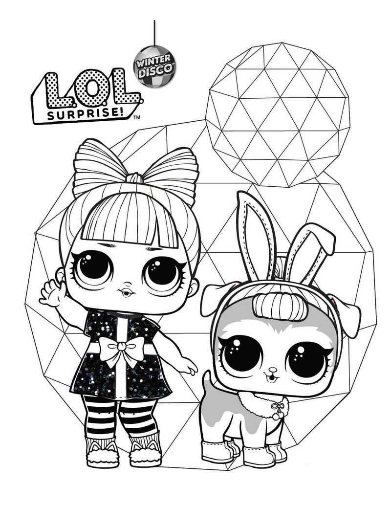 L.O.L. Surprise doll para colorear. Imprimir nuevas muñecas gratis