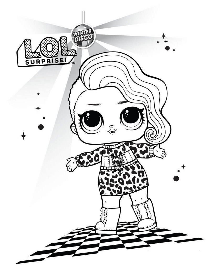 L.O.L. Surprise doll para colorear. Imprimir nuevas muñecas gratis