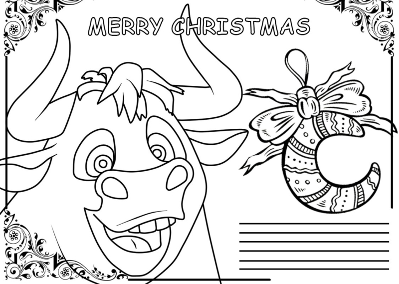 Christmas Coloring Pages. Free Printable Best Collection