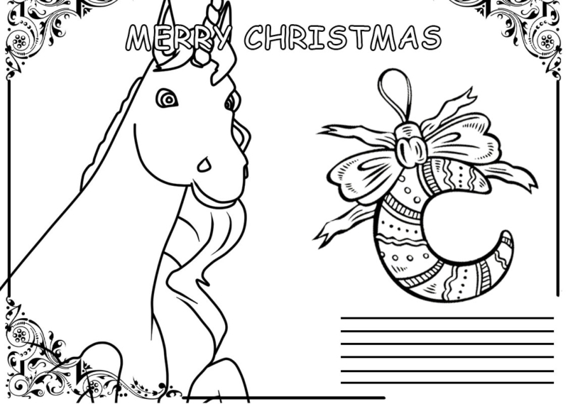 Christmas Coloring Pages. Free Printable Best Collection