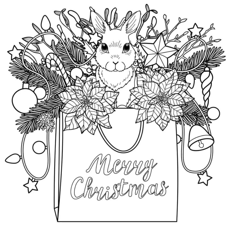 Christmas Coloring Pages. Free Printable Best Collection