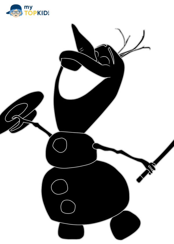 Olaf Stencil Free Printable