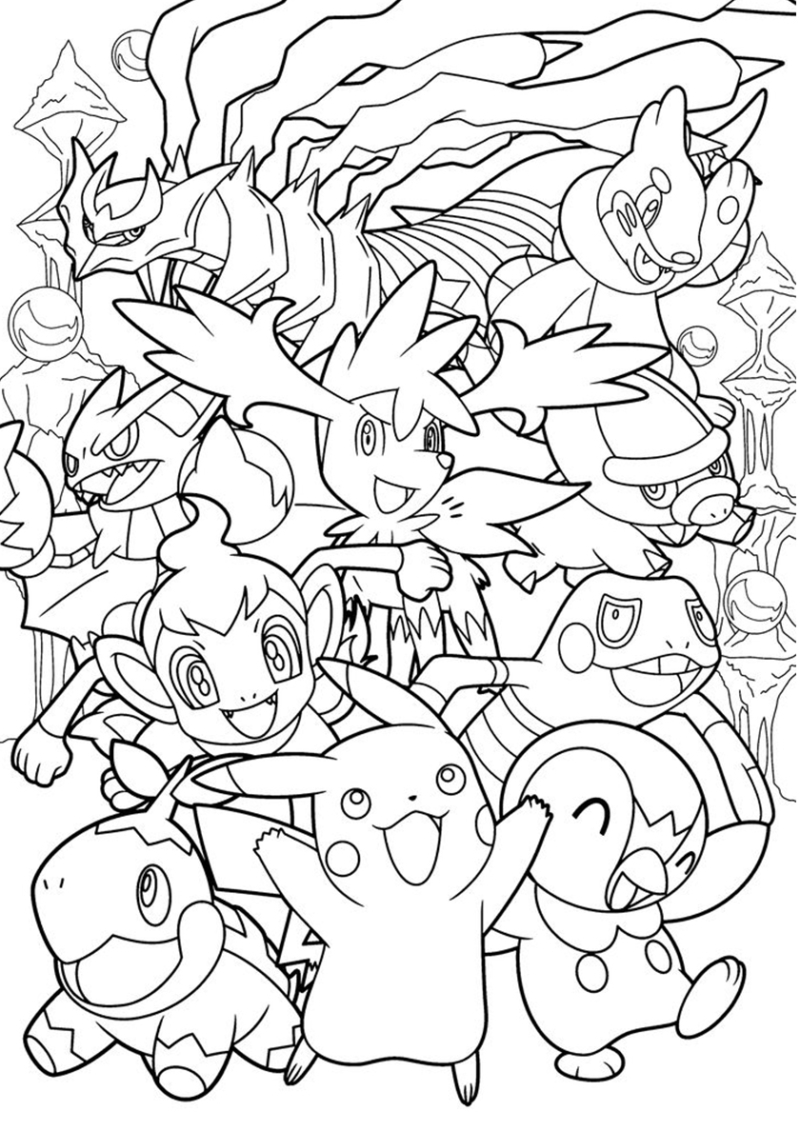 Pokemon para colorear. Imprime 110 imágenes gratis